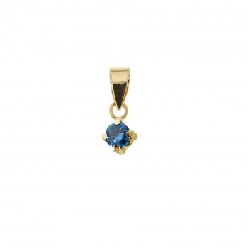 Gold pendant 10kt, 12-3P